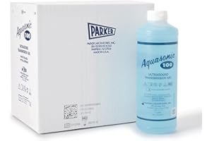 AQUASONIC 100 Aquasonic Ultrasound Gel Blue 1 Liter Bottle 01-34, Pack of 12