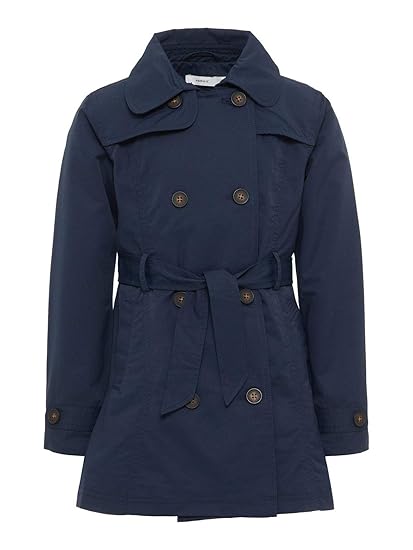 name it Mädchen Jacke Trenchcoat nkfMAI Dunkelblau