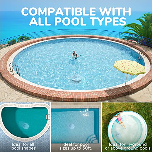 GRENNIX Robot Pool Cleaner Cordless Robotic Pool Vacuum for Above