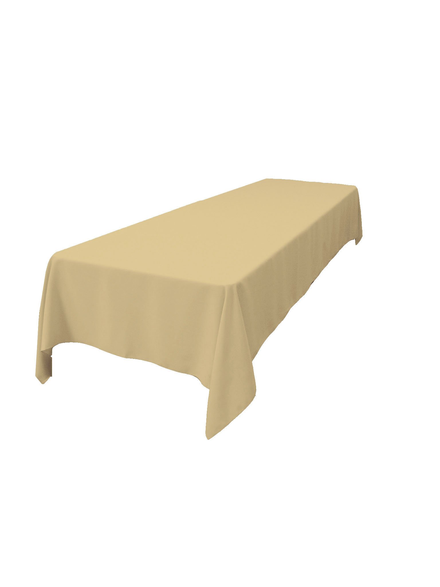 LA Linen Polyester Poplin Washable Rectangular Tablecloth, Stain and Wrinkle Resistant Table Cover 60x108, Fabric Table Cloth for Dinning, Kitchen, Party, Holiday 60 by 108-Inch, Khaki