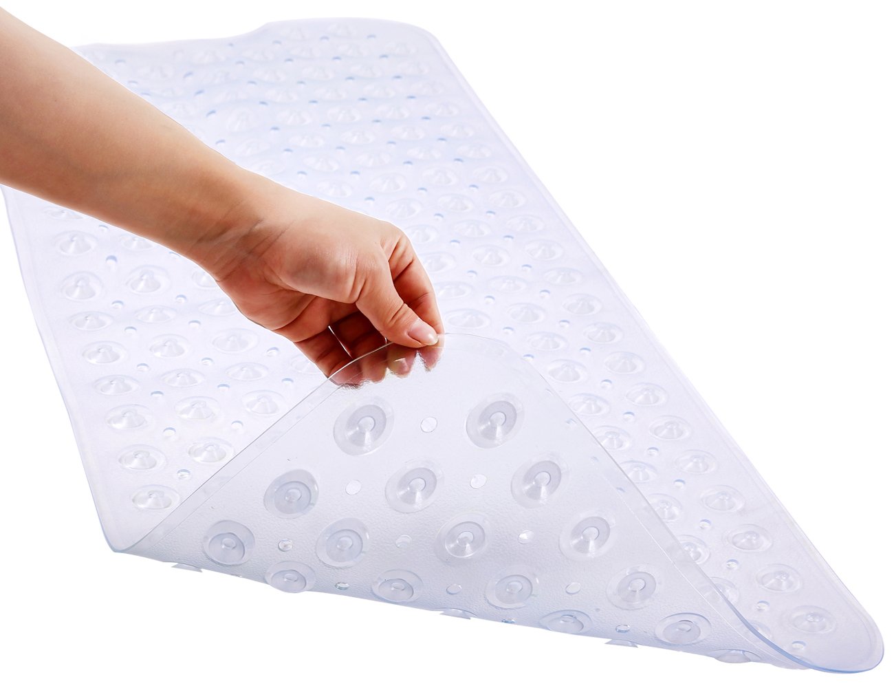 Non Slip Bath Tub Mat Anti Slip Extra Long Large Shower Square Mat Pad
