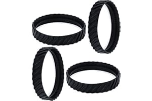 Funmit 4 Pack R0526100 Track (Upgraded Version) Pool Cleaner Wheel Tire Compatible with Zodiac Baracuda MX8 / MX6 Elite In-Ground Pool Cleaner- Made of Heavy-Duty Rubber, Increases Part Life by 50%