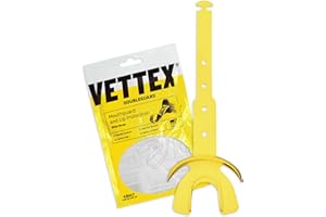 Markwort Vettex Doubleguard Mouthguard for Football, Lacrosse, MMA, Boxing, Braces - Breathable Doubleguard with Lip Protection and Strap, Yellow