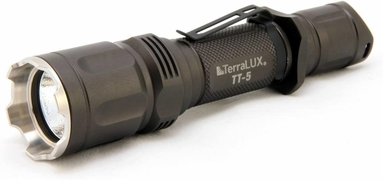 TerraLUX TT-5 Dual Button Tail Switch Tactical Flashlight