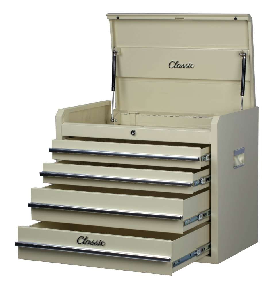 Hilka CL4DC 4 Drawer Classic Chest, 66.1cm(w) x40.5cm(d) x53.2cm(h), Beige