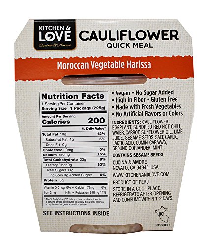 Cauliflower Quick Meal (Moroccan Vegetable Harissa) - Thumbnail 2