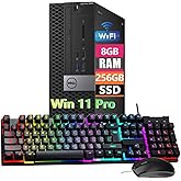 Dell Optiplex 3040 SFF Business Desktop PC, Windows 11 Pro 64bit, Core i5-6500, 8GB RAM, 256GB Solid State Drive, Mouse, Keyboard, RJ45 (Renewed)