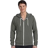 Bella & Canvas Men's 3739 Unisex Poly-Cotton Fleece Full-Zip Hoodie