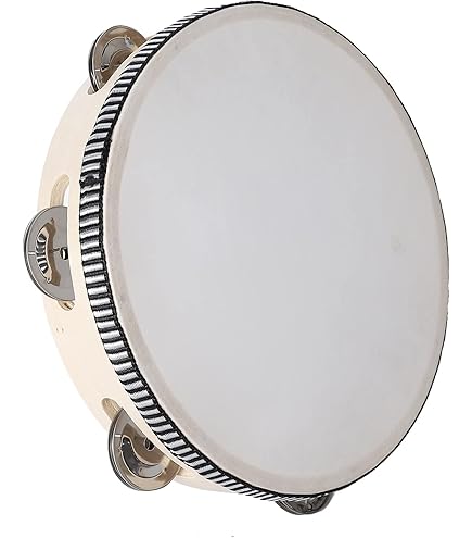 Amazon.com: Flexzion Wood Handheld Tambourine for Adults 8-Inch