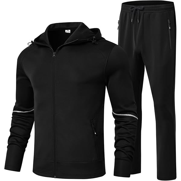 Rdruko Men's Track Sweat Suits 2 Piece Set Sweatsuits Tracksuits