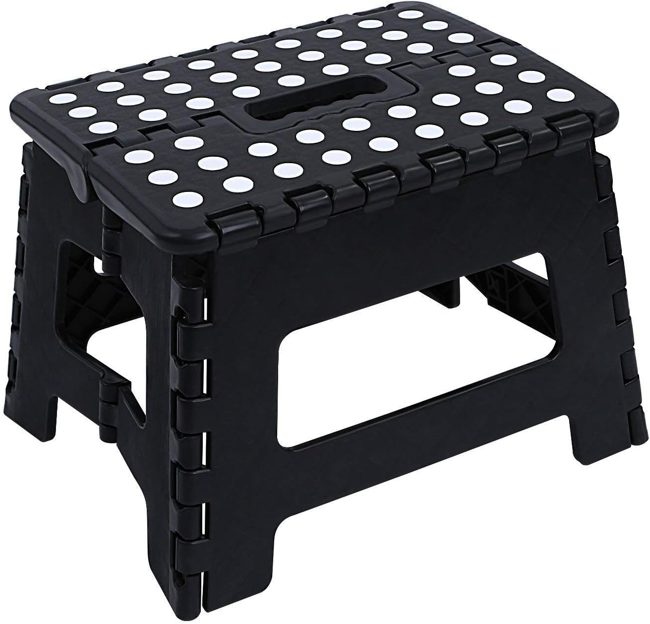 Maddott Super Strong Folding Step Stool,11x8.5x8.5inch, Holds up to 250 Lb, Black