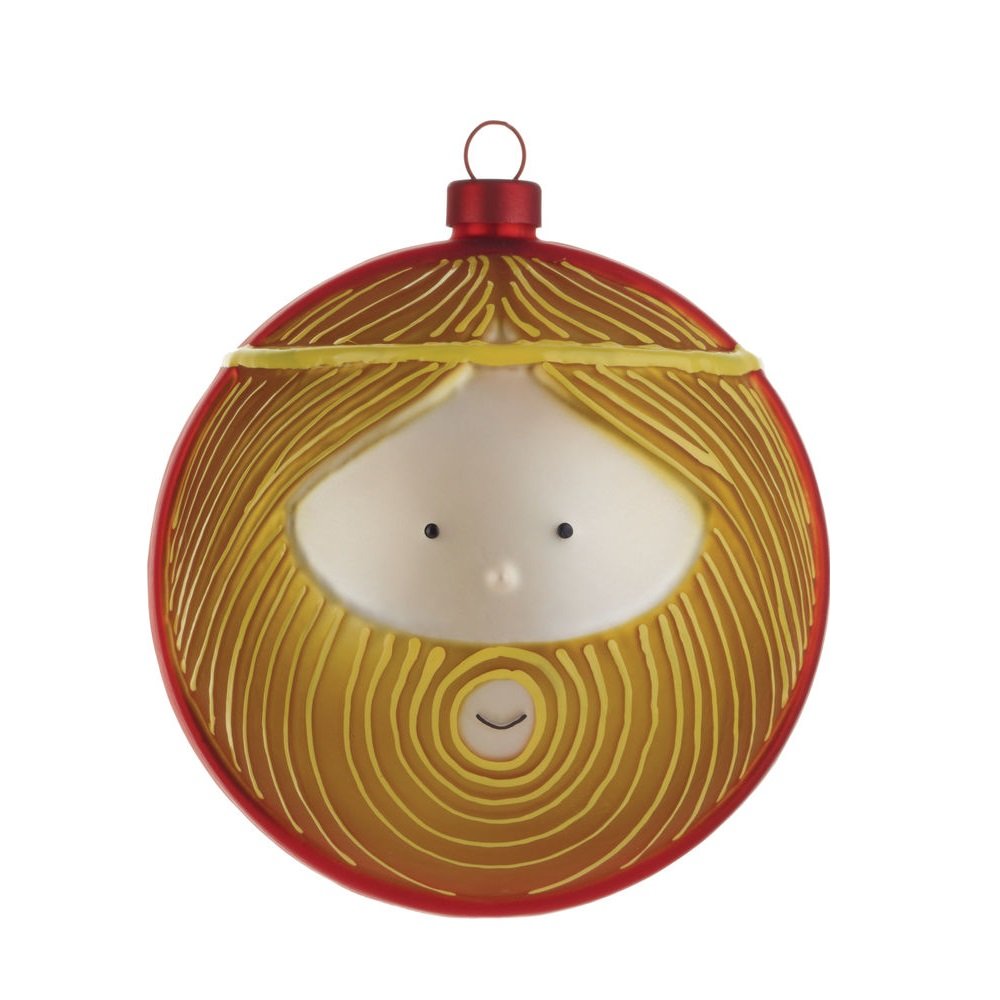 Alessi Giuseppe Christmas Bauble, White, One Size, AMJ13 3
