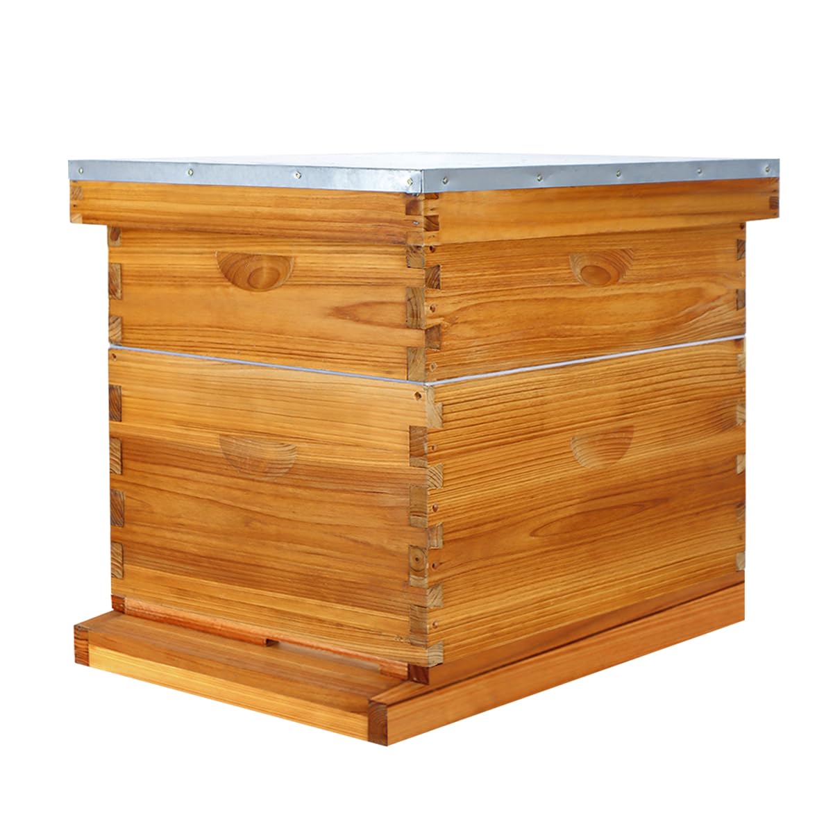 beeknows 10 Frame Langstroth Beehive Kit Dipped in