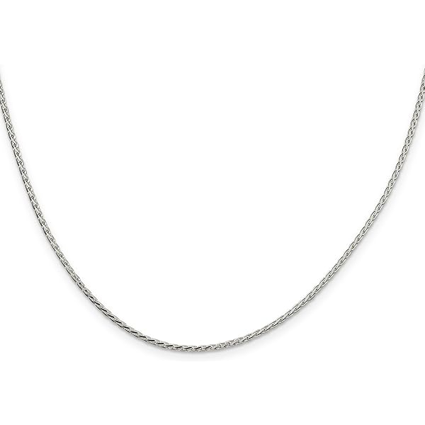 アクセサリー plllllleeeasse silver chain necklace 925 Sterling Silver 6mm Full Sideways Necklace 18/20/24 Inch Chain