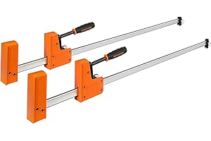JORGENSEN 36-inch Bar Clamps, 90°Cabinet Master Parallel Jaw Bar Clamp Set, 2-pack