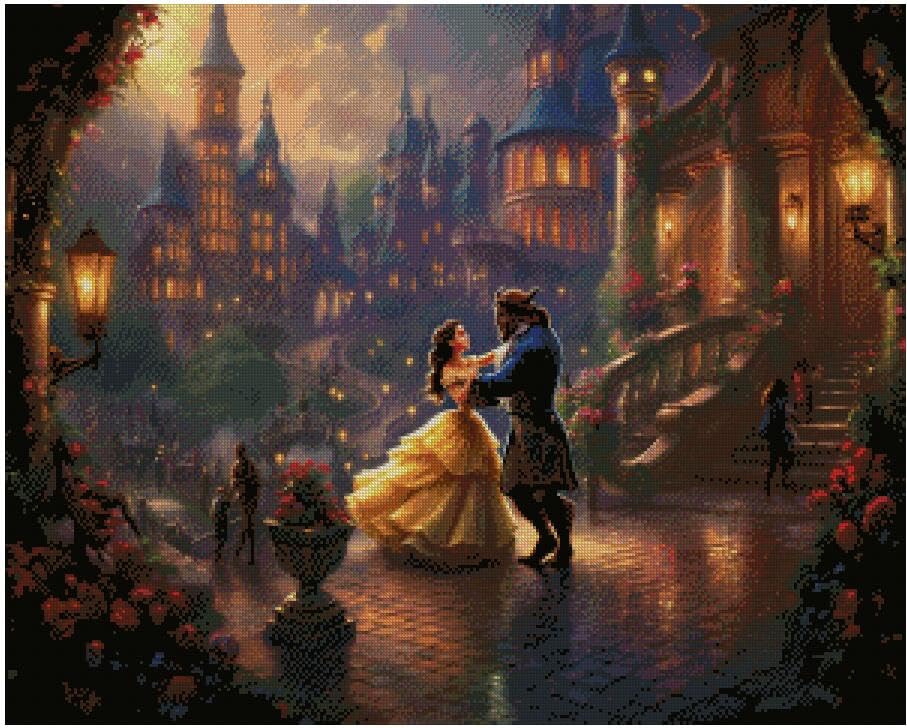 Happy Ending of Bella Counted Cross Stitch kit, 14count, 300x240stitch, 54x42cm Big Cross Stitch Kits