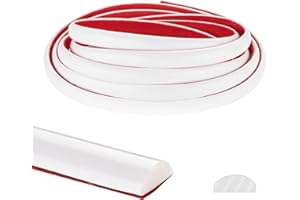 V-MOZZA 10 Ft Peel and Stick Trim, Flexible Vinyl Molding Trim Self-Adhesive Wall Molding for Kitchen Backsplash Tile Edge Mirrior Frame