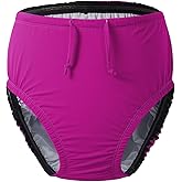 EEOST Youth/Big Kids Special Needs Swim Diapers Reusable Swimwear for Incontinence Cloth Diaper Covers Waterproof,Leakproof (Pink, 10-12T) New,168Y*玫红色*10-12T