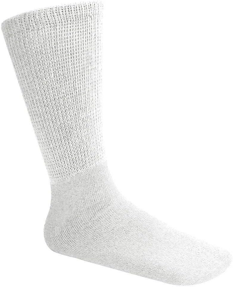 Gelante Unisex Diabetic Crew Socks Physicians Approved 2030D-GRY-12-(10-13): Health & Personal Care
