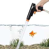 hygger Aquarium Gravel Cleaner, New Quick Water Changer with Air-Pressing Button Fish Tank Sand Cleaner Kit Aquarium Siphon V