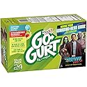 Yoplait, Go-Gurt Cotton Banana Portable Low Fat Yogurt Variety Pack Tubes, Candy/Strawberry, 48 oz