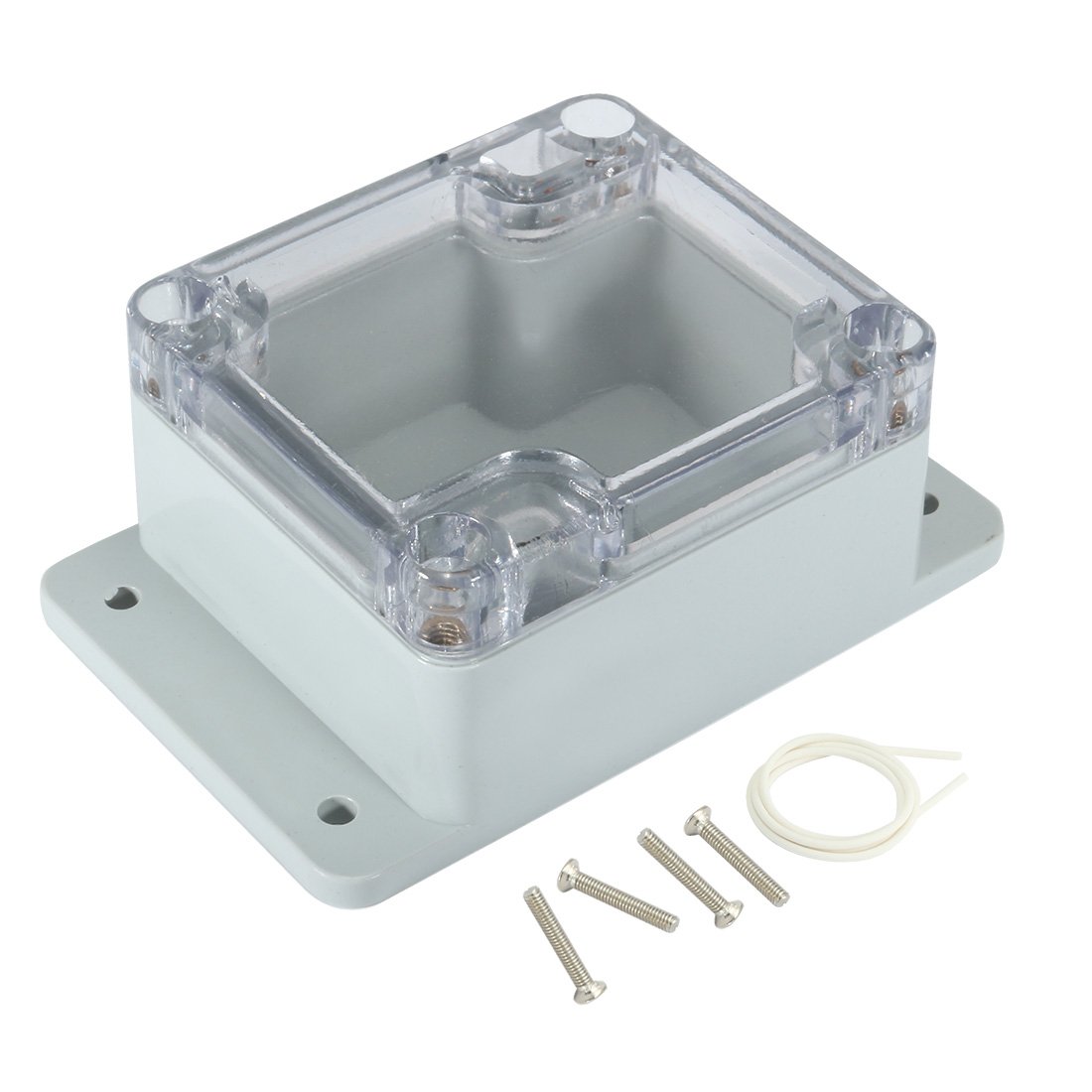 Sourcingmap 2.5"x2.3"x1.4"(63mmx58mmx35mm) ABS Junction Box Universal Project Enclosure W PC Transparent Cover