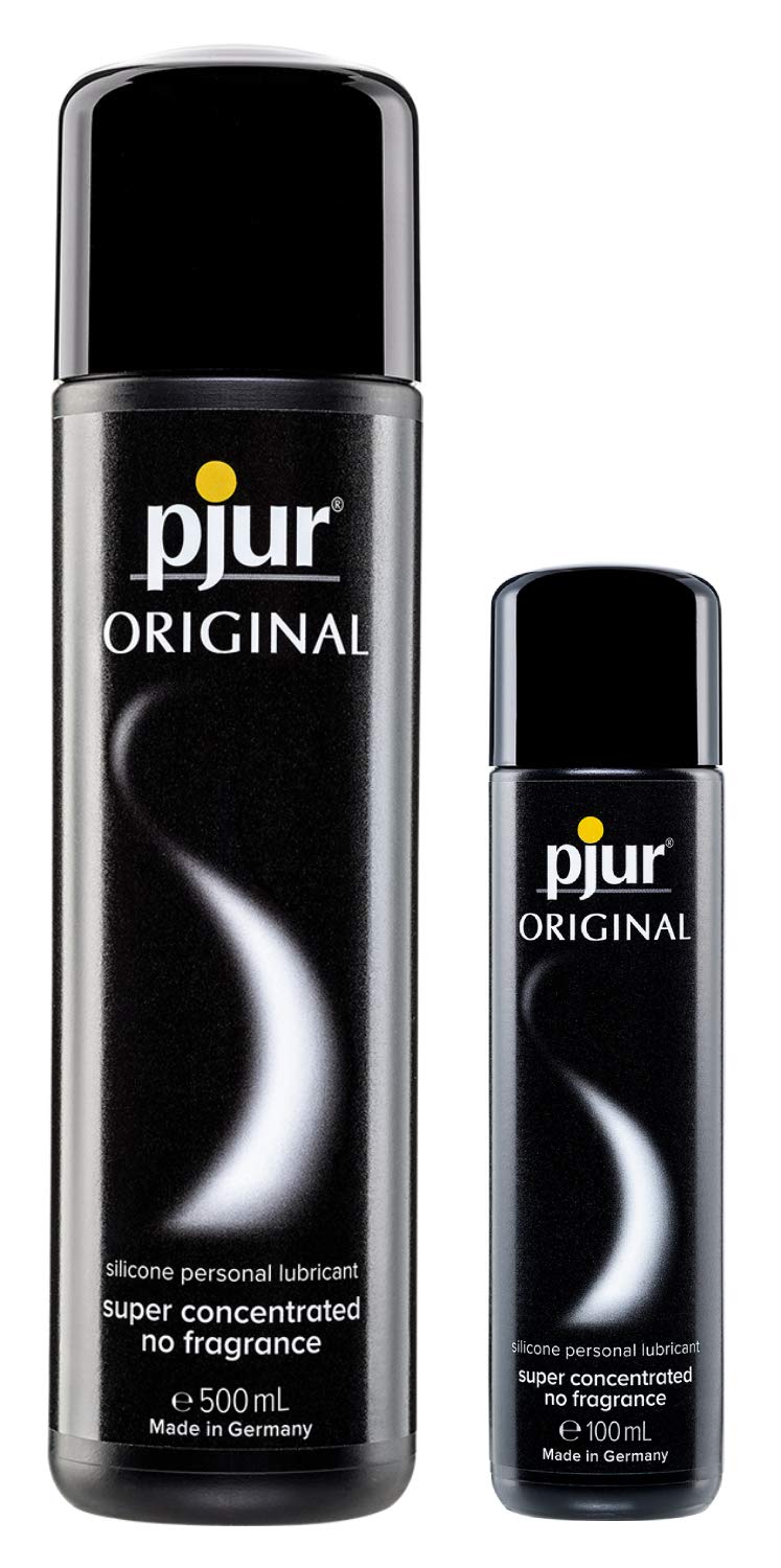 pjur Original - Maxi Pack - Premium Silicone-Based Personal Lubricant - Extra-Long-Lasting Lubrication (500ml + 100ml)
