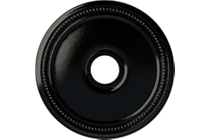 Ekena Millwork CM18DIBPS Diane Ceiling Medallion, 18"OD x 3 5/8"ID x 1 1/8"P, Hand-Painted Black Pearl