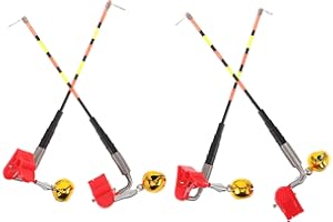 HAPINARY Fishing Bite Indicator LED Alarms 4Pcs Clip-On Luminous Backlight Night Fishing and Carp Rods