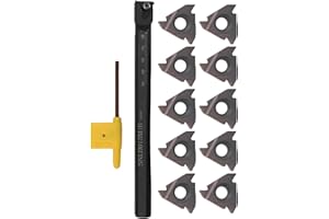 SNL0013M16 Left-Hand Internal Threading Boring Bar with 10pcs Carbide 16ER AG60 Indexable Inserts for CNC Turning — Alloy Ste