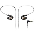 Audio-Technica ATH-E70 Professional In-Ear Monitor Headphones, Black
