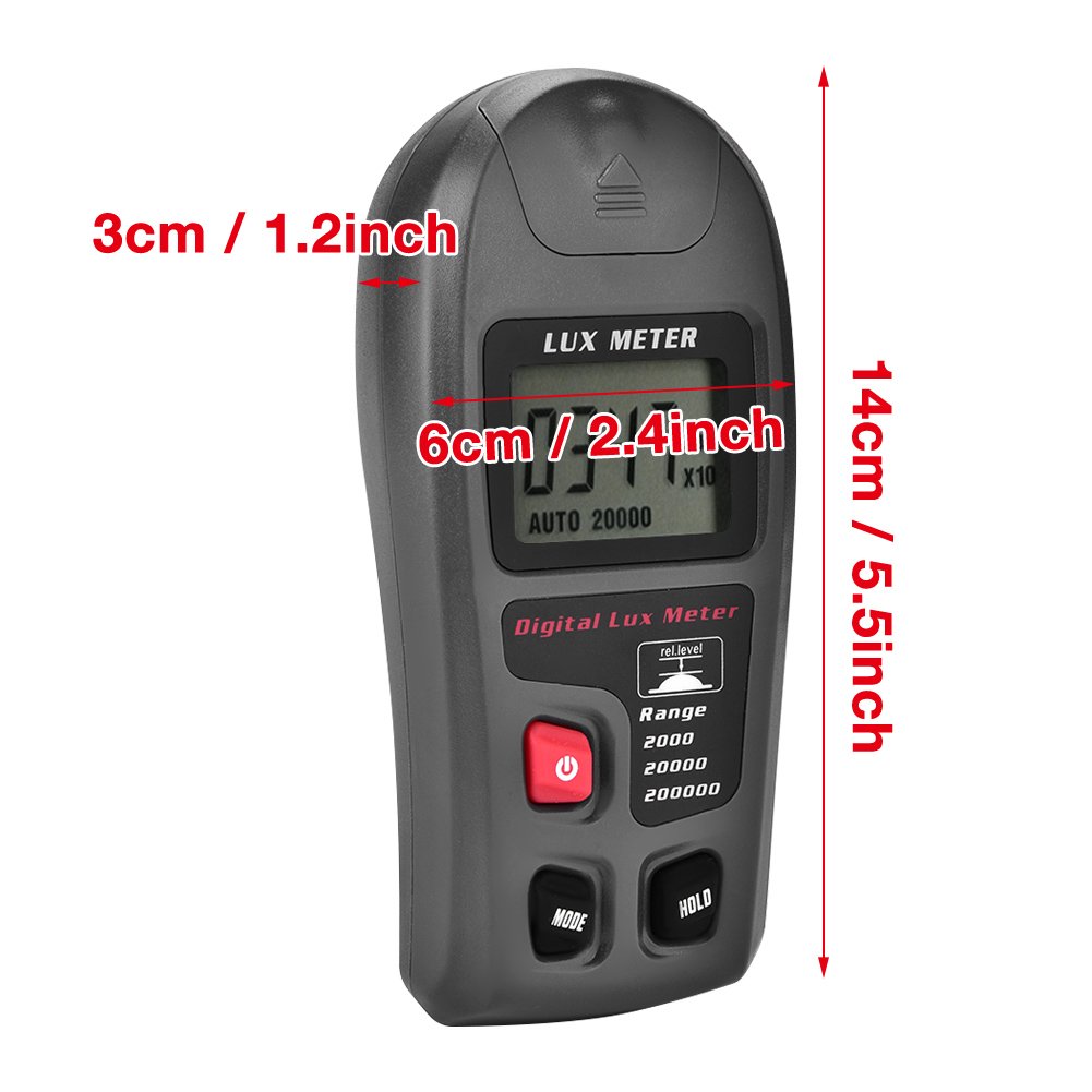 Lux Meter, MT-30 Digital Environmental Testing MT-30 Digital Light Meters with LCD Display Illuminometer - Image 5