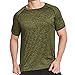 OCIESS Men's Quick-Drying Athletic Short Sleeve T-Shirt (DeepGreen-XL)