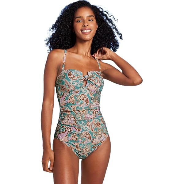 【新品タグ付き】2Way Cut-Out Ribbed Swimwear Shade & Shore Women's Ribbed Cut Out One Piece Swimsuit - (as1