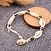 Simsly Boho Anklet Bracelet with Shell Beach Beaded Ankle Chain for Women and Girls JL-0114 1PC