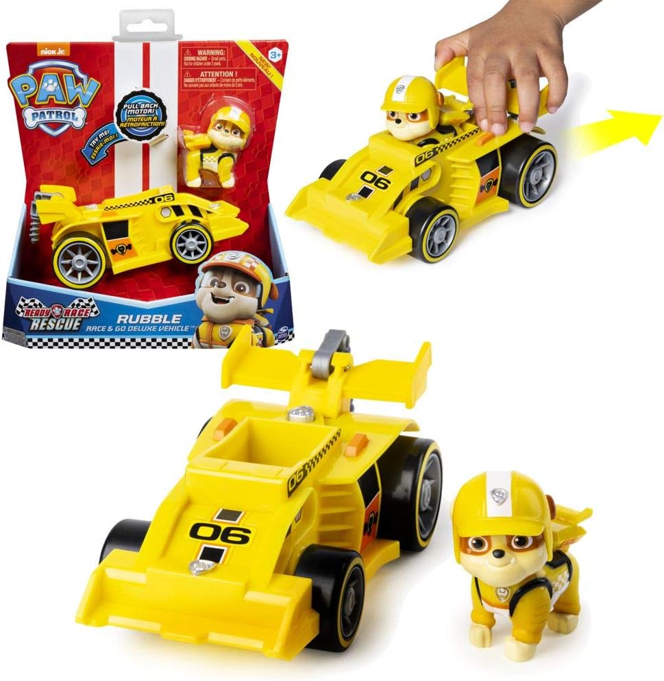 paw patrol rubble deluxe vehicle