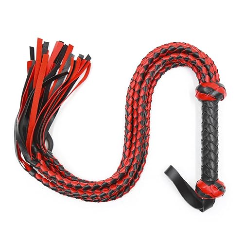 Flogger for Adult Sex Play BDSM Whip Role Play Adult Sex Toy Cosplay  Spanking Paddle Kinky Restraint Bondage Paddle Sex Play Games for Couples,  Black & Red in Kenya
