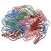 Coolrunner 100pcs Bone Shape Multicolor Metal Paper Clips (Lamp-Shaped 36 PCS)