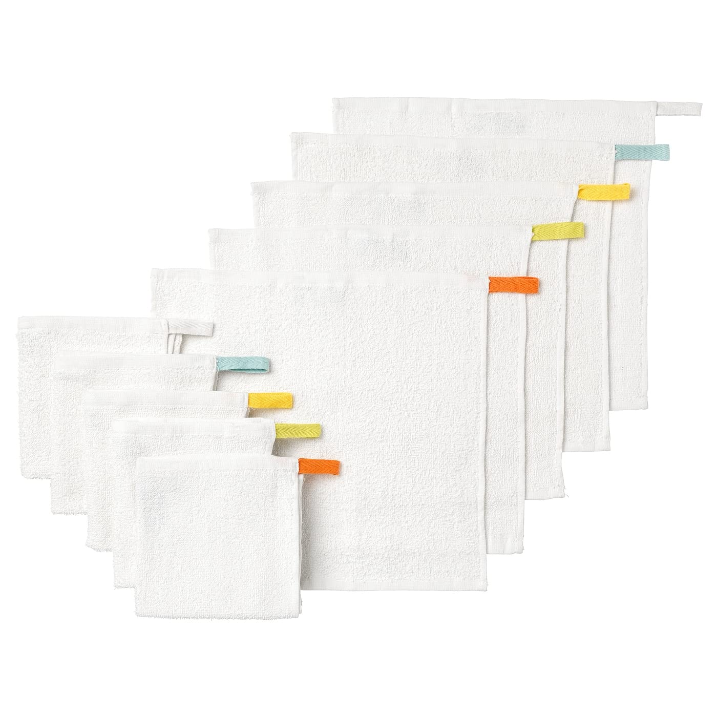 IKEA KRAMA washcloth, white, 30x30 cm