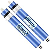 YKMGON 2 Pack 200GPD RO Membrane,2012-200G Reverse Osmosis Membrane Replacement Water Filter,for Under Sink Home Drinking RO Water Purifier System