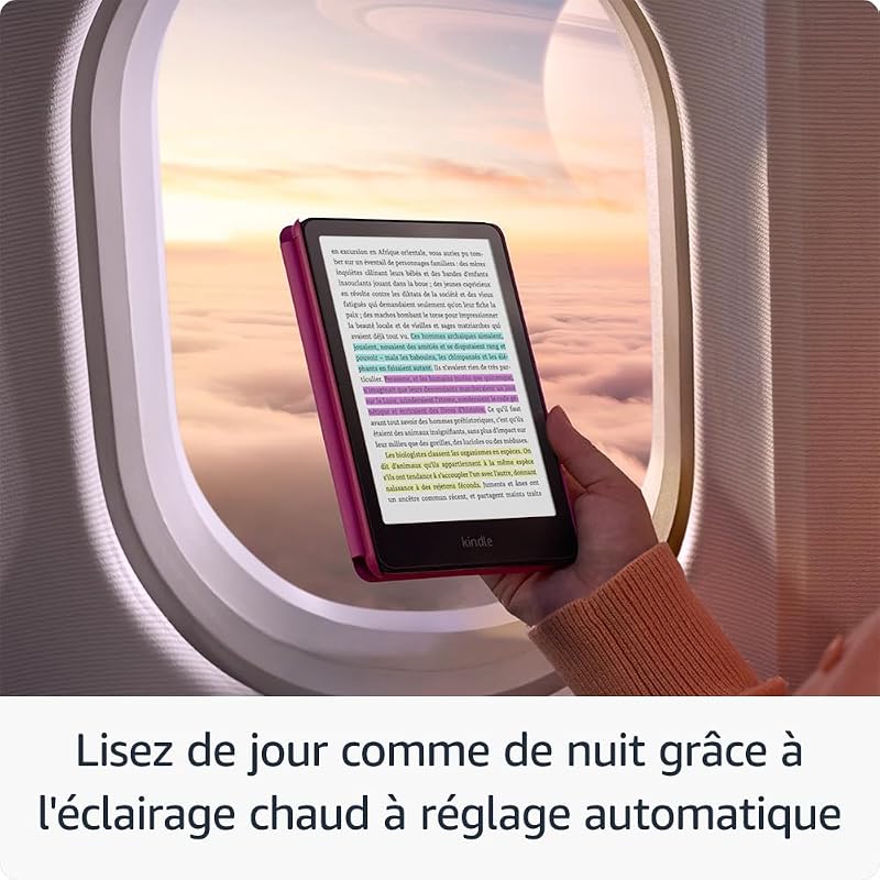 Kindle Colorsoft Signature Edition 32 Go (modèle 2024) : avec écran couleur, éclairage avant à réglage automatique, charge sans fil et grande autonomie (noir métallisé)