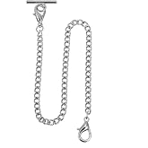 ManChDa Pocket Watch Albert Vest Chain with T Bar & Lobster Clasps Watch Chain Link