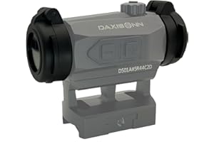 DAXISONN Red Dot Lens Cover Flip Up Transparent 1x20mm Red Dot Lens Caps Optics Cover Compatible with Romeo5 and 28mm Outer Diameter Red Dot Sights