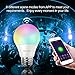 ROGOEI Smart WiFi Led Light Bulbs 6.5W RGB&W Warm White(3000K), E26 Dimmable Multi-Color Led,No Hub Required，Compatible with Amazon Alexa & Google Assistant & IFTTT (2PC Pack)