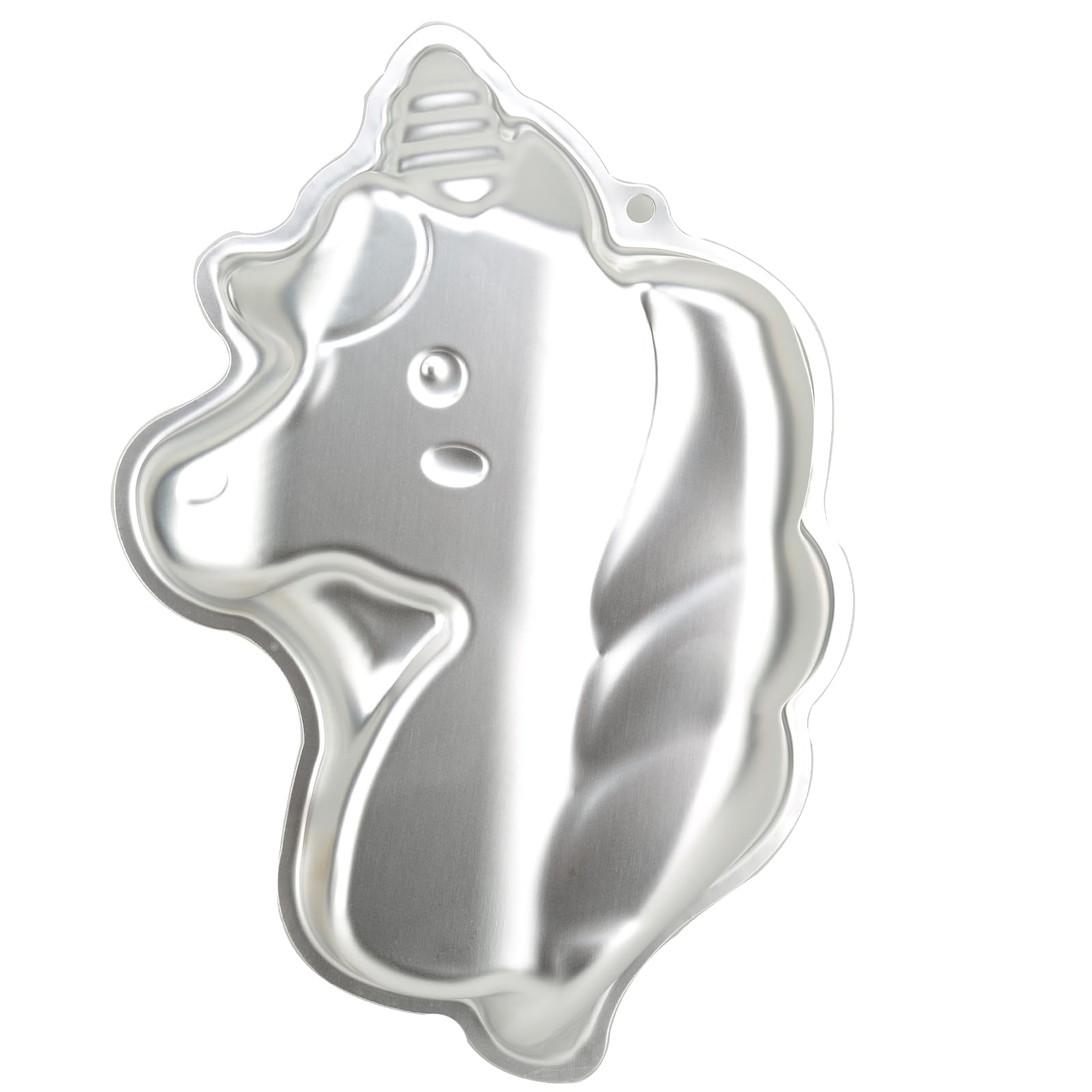 Pormasbenzer Aluminum Unicorn Shaped Cake Pan Mould Cake Baking Bakeware for Birthday, Anniversary, Party, Christmas
