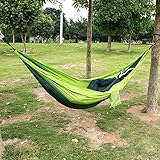 PPOGOO Camping Hammock Lightweight 110”x 55” 600lbs Nylon Portable Hammock for Backpacking Camping Travel and Yard