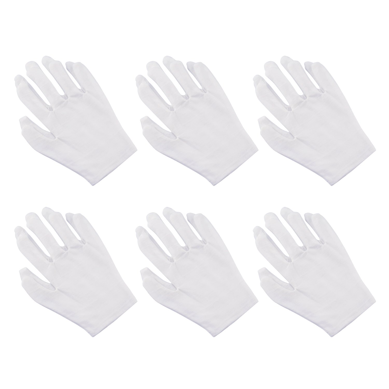 Aboat 6Pairs Cotton Gloves Moisturizing Gloves Hand Spa Gloves Cotton Cosmetic Moisturizing Gloves, White : Beauty