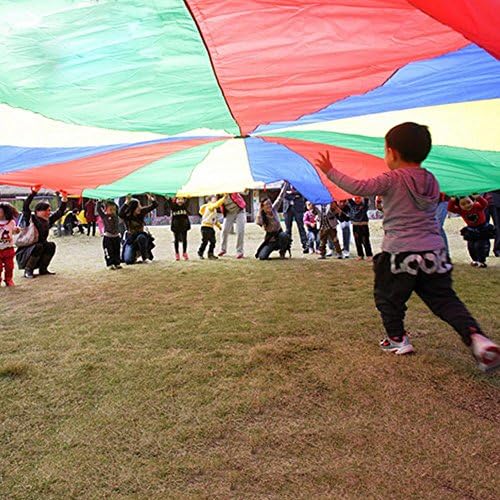 Honny Home Colorful Parachute Sensory Integration Training Rainbow Kids Early Education Learning Umbrella Children Game Toy
