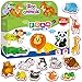Little World Large Set of 25 Foam Fridge Magnets for Toddlers 1-3 - Refrigerator Magnets for Kids – Baby Magnet for Refrigerator 1 Year Old - Zoo Magnetic Animals - Animal Magnets for Toddlers 1-3