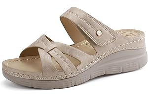 Ortho+rest Women Orthotic Slides Comfortable Orthopedic Sandals Walking Sandals with Arch Support